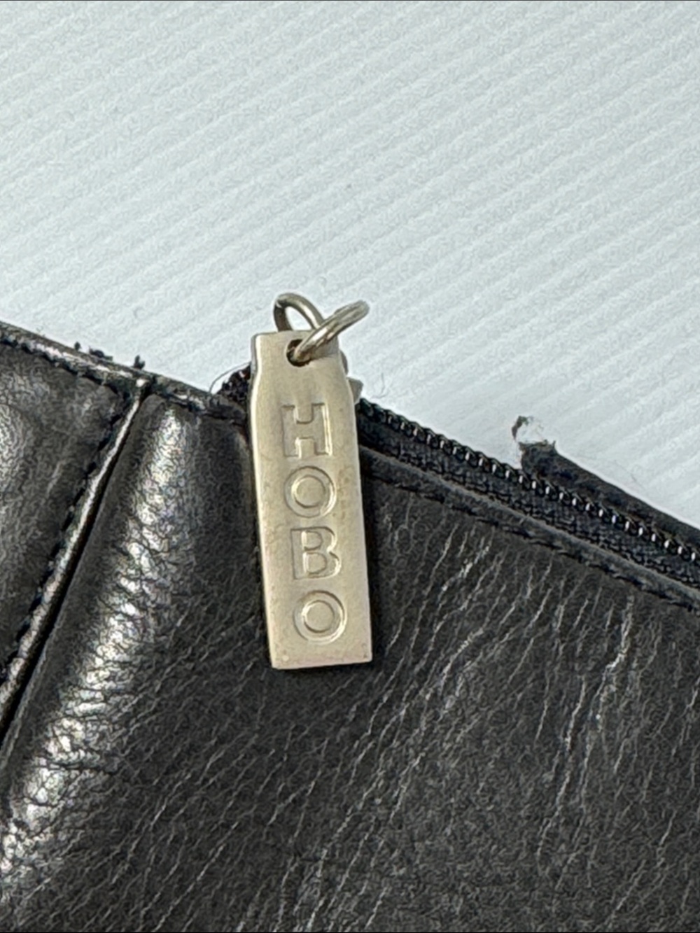 HOBO International Vintage? Black Leather Waist Bag Fanny Pack Crossbody Clutch - Picture 3 of 13